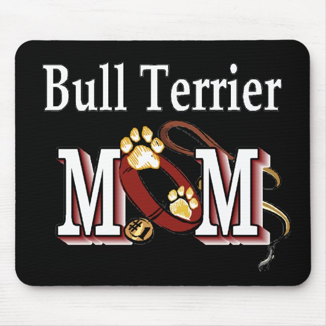 Bull Terrier Dog MAMA Mousepad (Vorne)