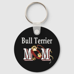 Bull Terrier Dog MAMA Schlüsselanhänger