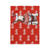 Bull Terrier Dog mit Namen Gemusterte Weihnachten