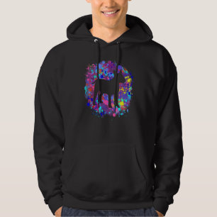 Bull Terrier Dog Pink Spritzer Liebe Hoodie