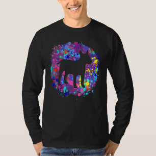 Bull Terrier Dog Pink Spritzer Liebe T-Shirt