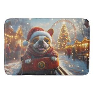 Bull Terrier Dog Roller Untersetzer Weihnachten Badematte