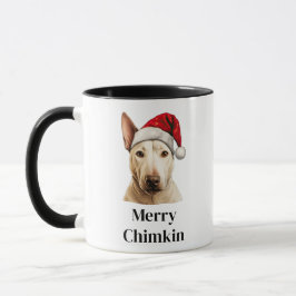 Bull Terrier Dog Weihnachtsmannmütze Weihnachten Tasse