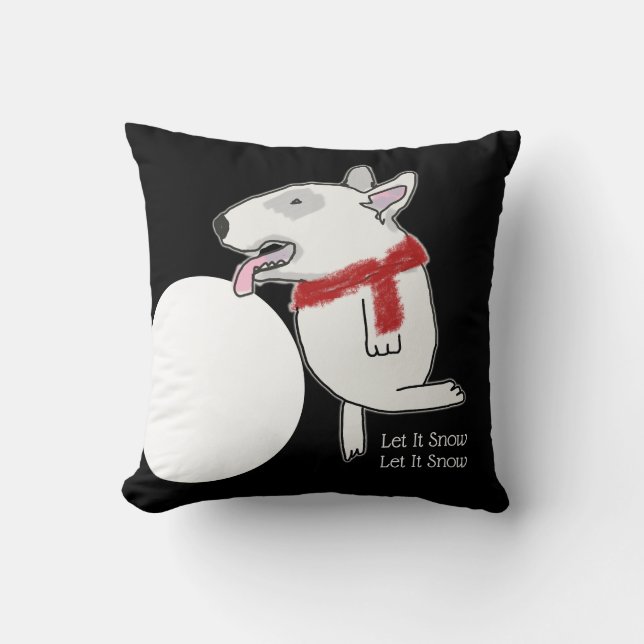 Bull Terrier Doodle 2 way Kissen (Vorderseite)