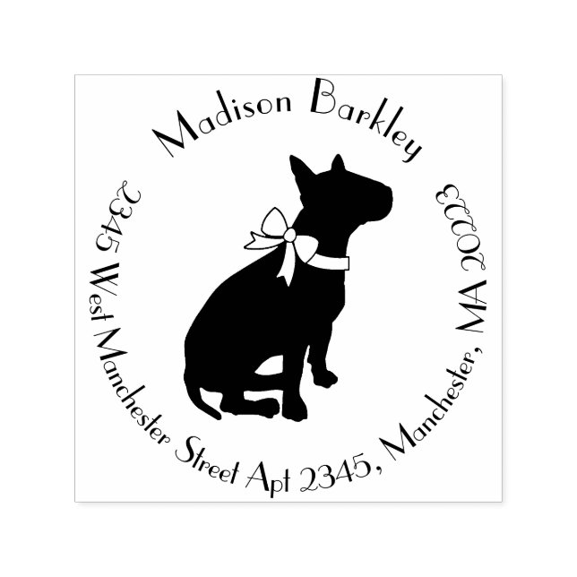 Bull Terrier Doppy Permastempel (Design)