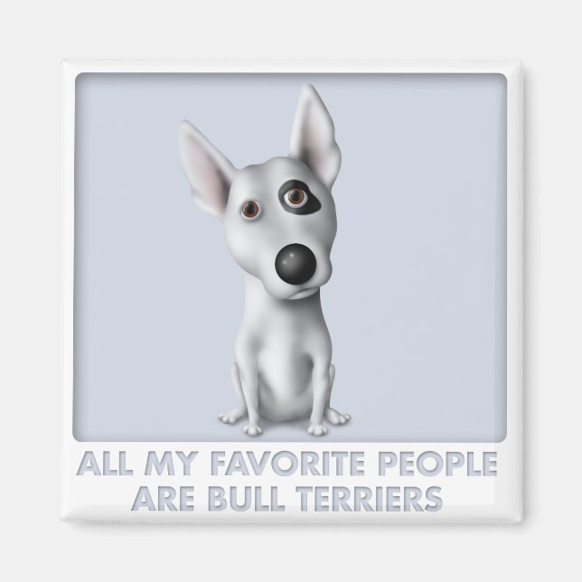 Bull Terrier Favorite Magnet (Vorne)