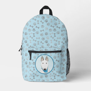 Bull Terrier Gemälde - Süße originelle Hundekunst Bedruckter Rucksack