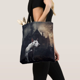 Bull Terrier Halloween Gruselig