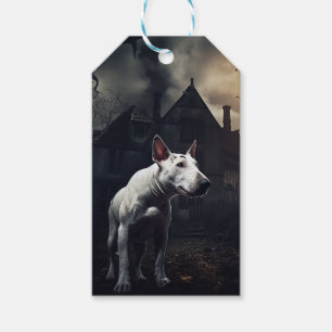 Bull Terrier Halloween Gruselig Geschenkanhänger