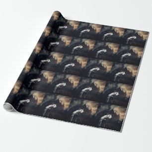 Bull Terrier Halloween Gruselig Geschenkpapier