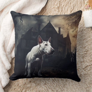 Bull Terrier Halloween Gruselig Kissen