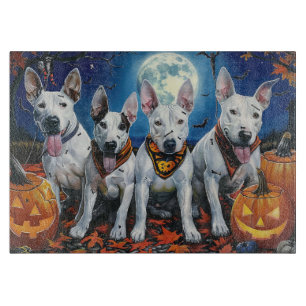 Bull Terrier Halloween Gruselig Schneidebrett