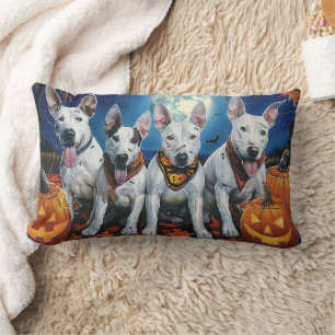 Bull Terrier Halloween Spooky Lendenkissen
