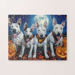 Bull Terrier Halloween Spooky Puzzle