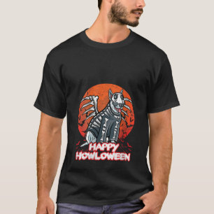Bull Terrier Happy Halloween Kostüm Skeleton V Ne T-Shirt