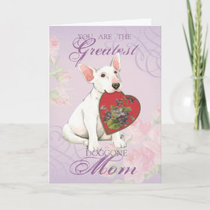Bull Terrier Heart Mama Karte