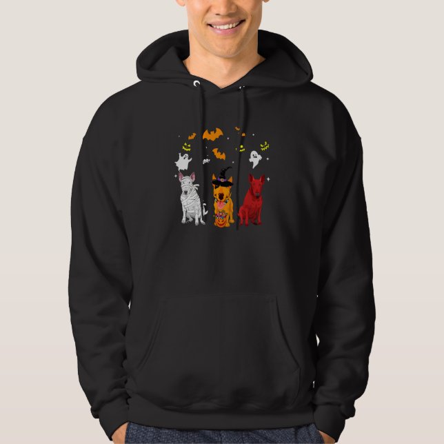 Bull Terrier Hund Hoodie (Vorderseite)