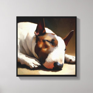 Bull Terrier Hund Leinwanddruck