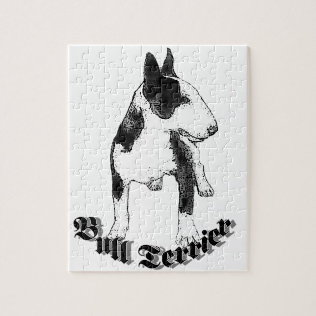 Bull-Terrier-Hund Puzzle (Vertikal)
