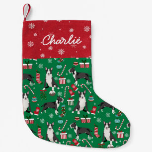 Bull Terrier Hund Strumpf Kleiner Weihnachtsstrumpf