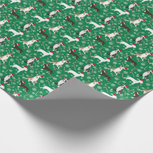 Bull Terrier Hund Weihnachtswrapping Paper Geschenkpapier
