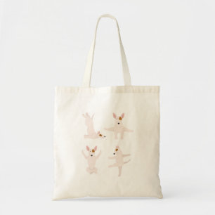 Bull Terrier Hund Yoga Tote Tasche