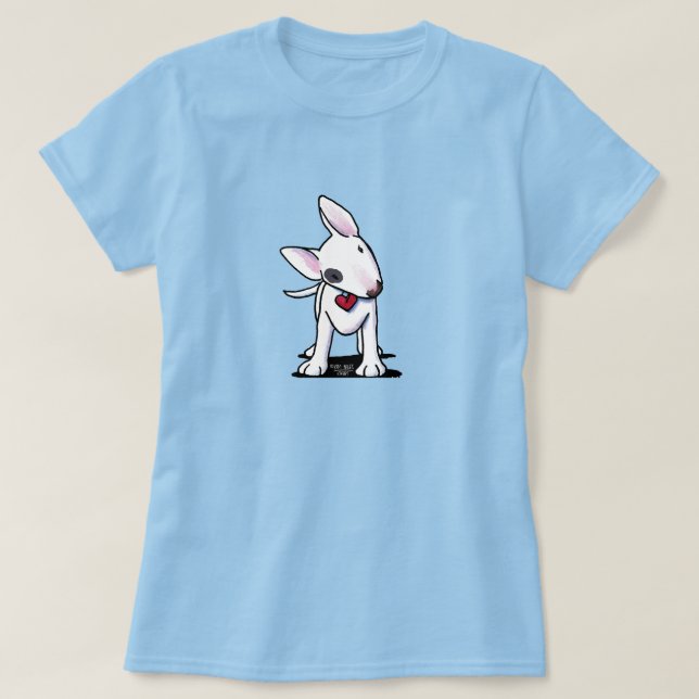 Bull Terrier KiniArt T - Shirt (Design vorne)