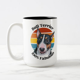 Bull Terrier komisches Zitat Zwei-Tone-Kaffee-Tass Zweifarbige Tasse