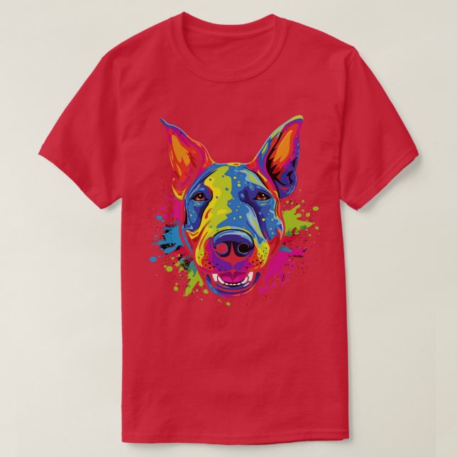 Bull Terrier Lächeln T-Shirt (Design vorne)