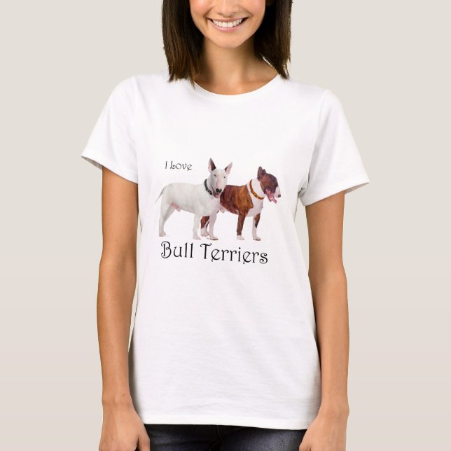 Bull Terrier Liebe T - Shirt (Vorderseite)