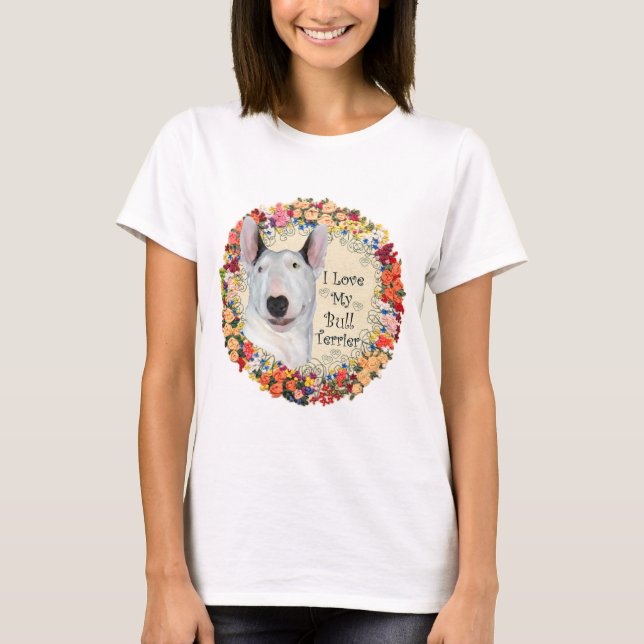 Bull Terrier Liebe T - Shirt (Vorderseite)