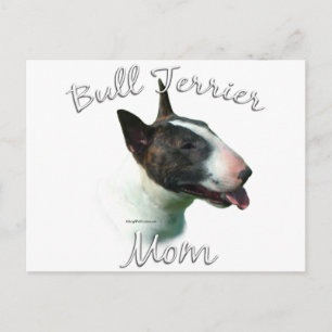Bull Terrier Mama 2 Postkarte