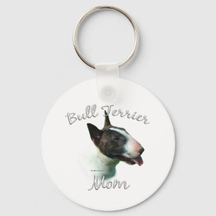 Bull Terrier Mama 2 Schlüsselanhänger