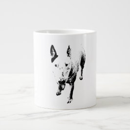 Bull Terrier Mug – Gritty Ink Style Jumbo-Tasse