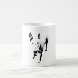 Bull Terrier Mug – Gritty Ink Style Kaffeetasse