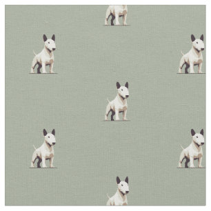 Bull Terrier Muster Stoff