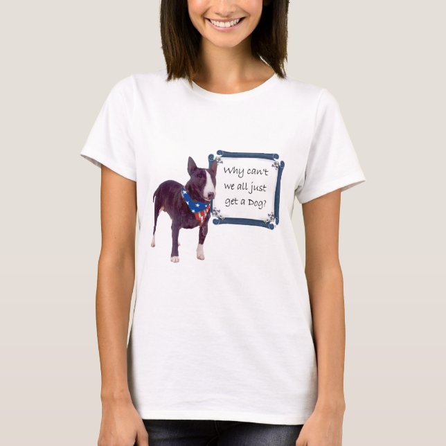 Bull Terrier Patriotic T - Shirt (Vorderseite)