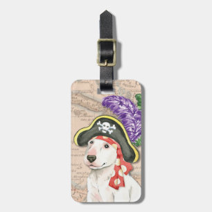 Bull Terrier Pirate Luggage Tag Gepäckanhänger