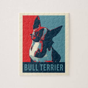 Bull Terrier Politische Parody Puzzle
