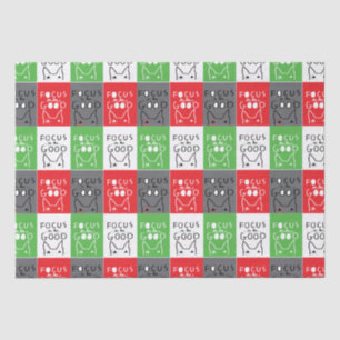 Bull Terrier Pop Art Fokussieren auf die gute Insp Seidenpapier