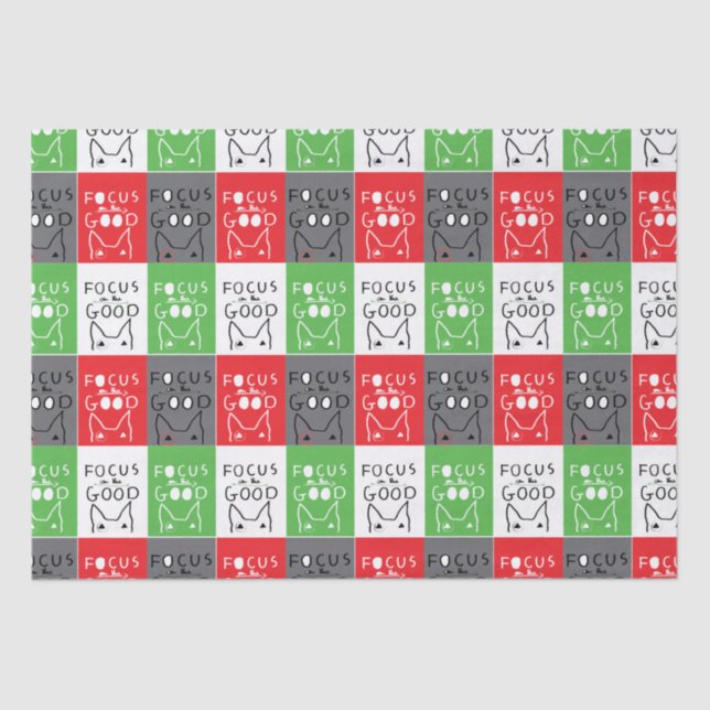 Bull Terrier Pop Art Fokussieren auf die gute Insp Seidenpapier (Vorderseite)