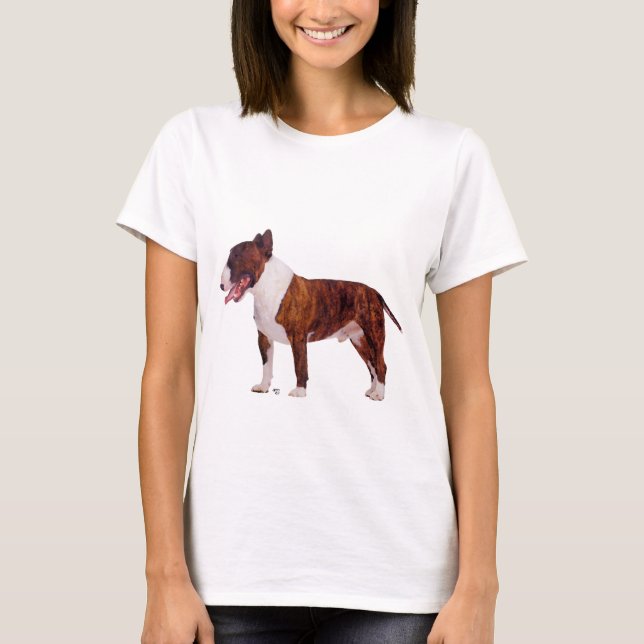 Bull Terrier Portrait T - Shirt (Vorderseite)