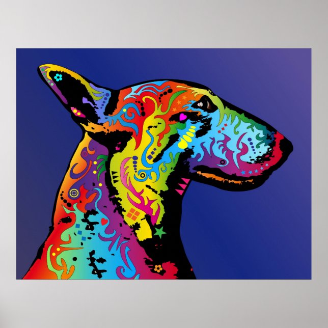 Bull Terrier Poster (Vorne)