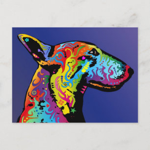 Bull Terrier Postkarte