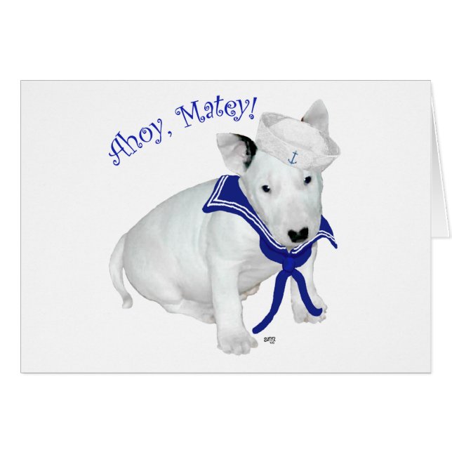 Bull Terrier Puppy Sailor (Vorderseite (Horizontal))