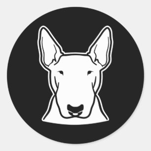 Bull Terrier Runder Aufkleber