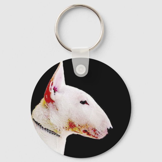 Bull Terrier Schlüsselanhänger (Vorderseite)