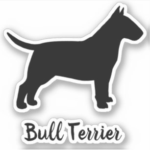 Bull Terrier Silhouette Hunde Rasse Vinyl Sticker