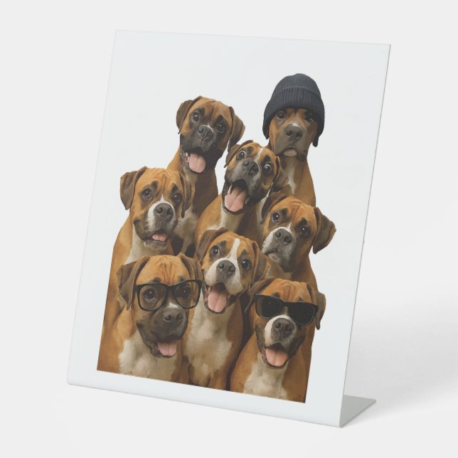 Bull Terrier Sockelschild (Vorderseite)