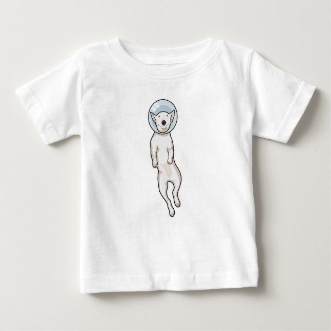 Bull Terrier Space Baby T-shirt (Vorderseite)